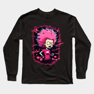 Pink Anger Long Sleeve T-Shirt